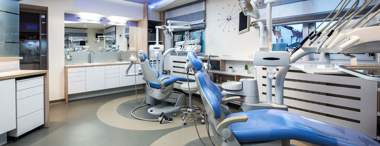 Dental office interior.
