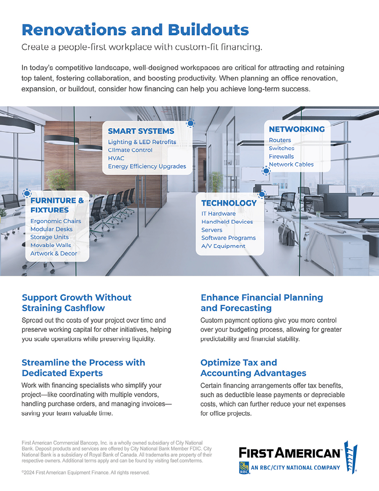 Renovations and buildouts