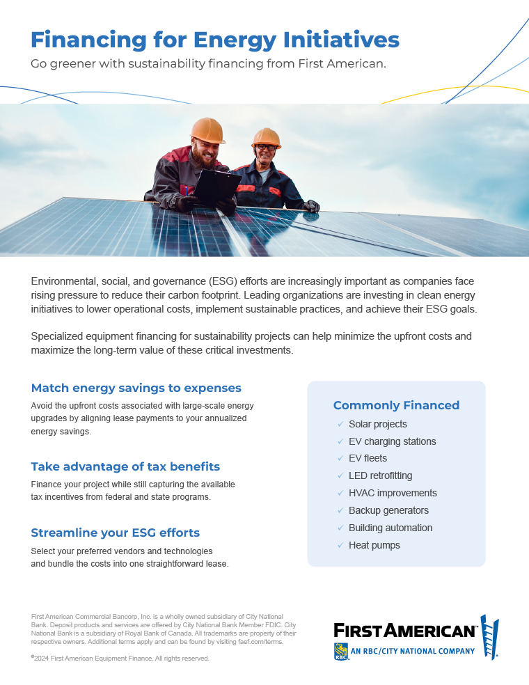 Energy financing
