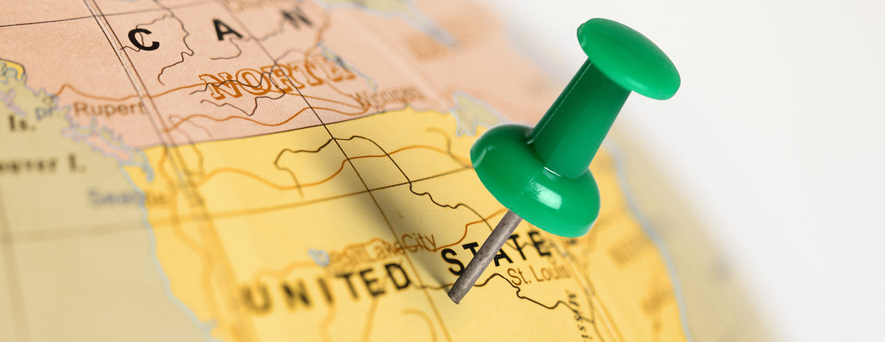 Pin on the United States Map