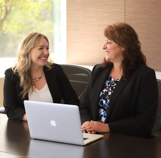 Team collaborating in modern conference room