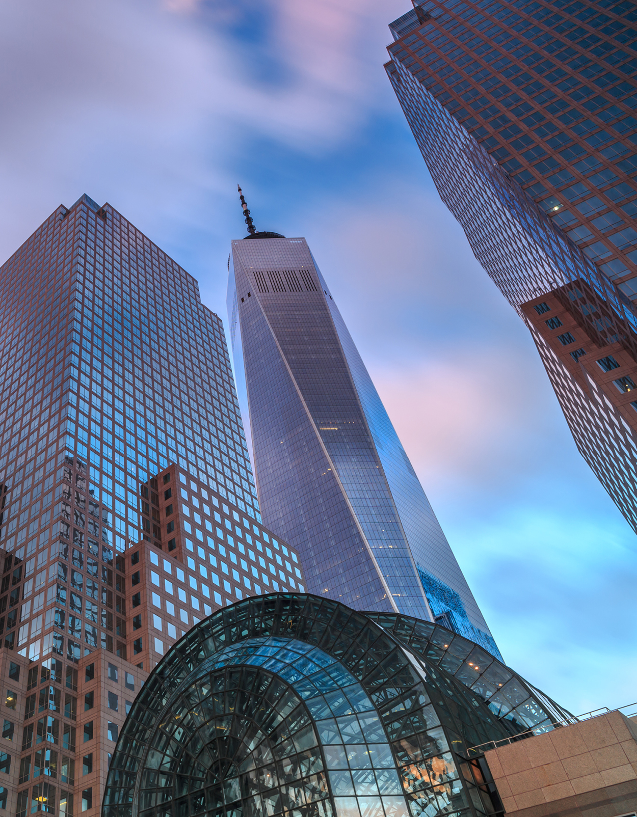 Skyscraper exterior.