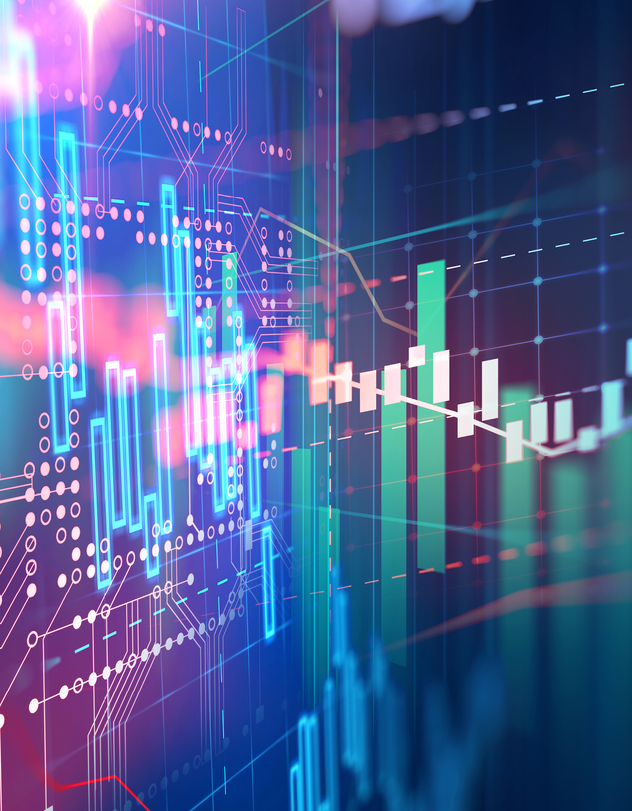 Financial trend graph.