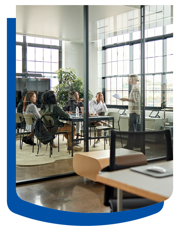 Group of colleagues in the office.