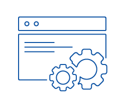 Software tab and gears.