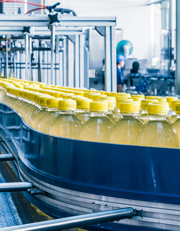 Drinks in a production plant.