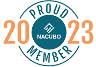 Proud NACUBO Member 2023 logo 