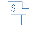 budget spreadsheet icon