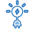 Energy lamp icon