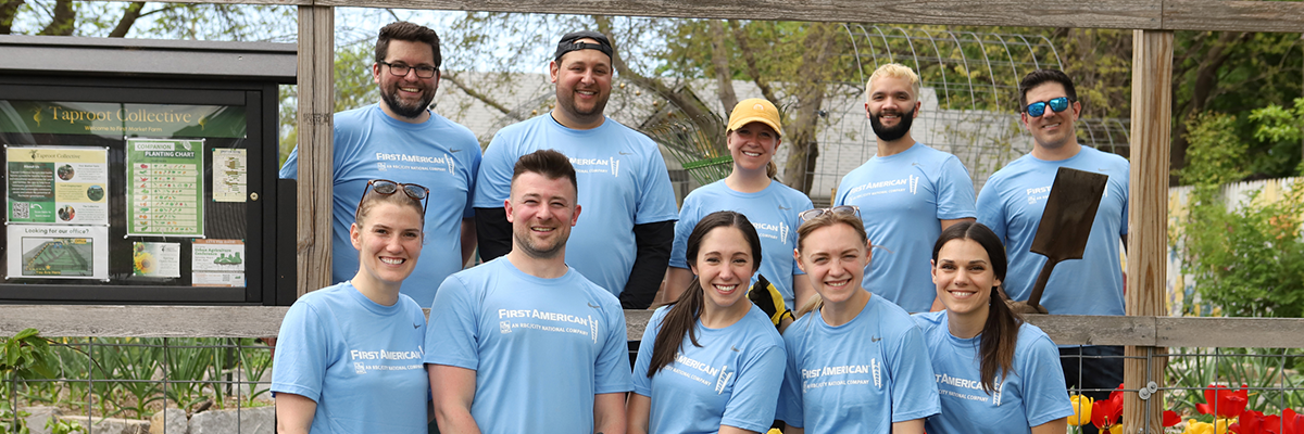 First American colleagues volunteering