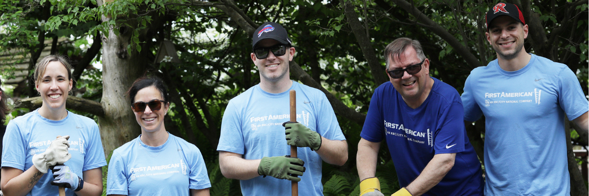 First American colleagues volunteering