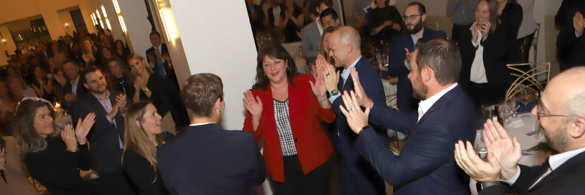 Colleagues celebrating