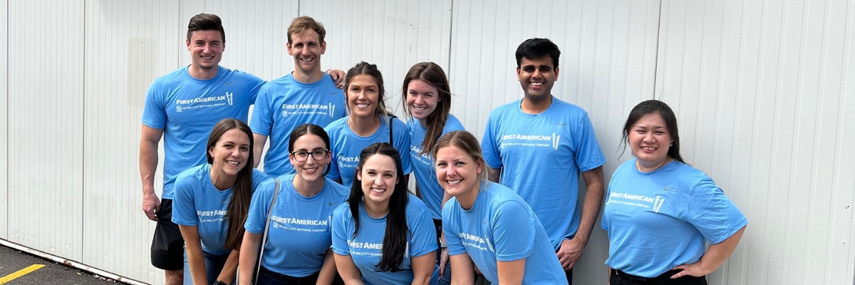 First American colleagues volunteering