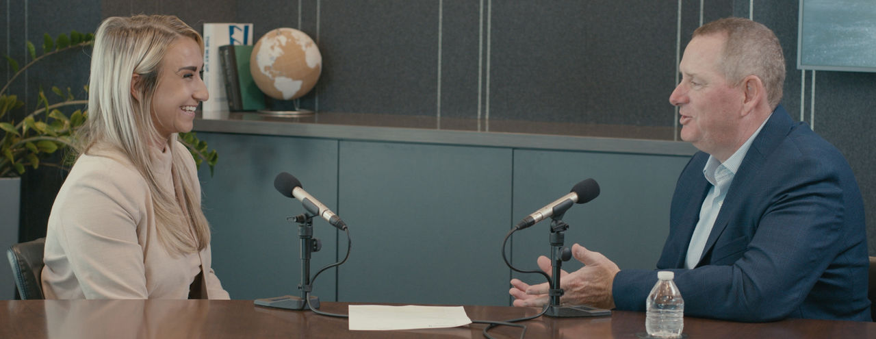 First American’s Melanie Phillips and Brian Begg, Treasurer of WESCO International